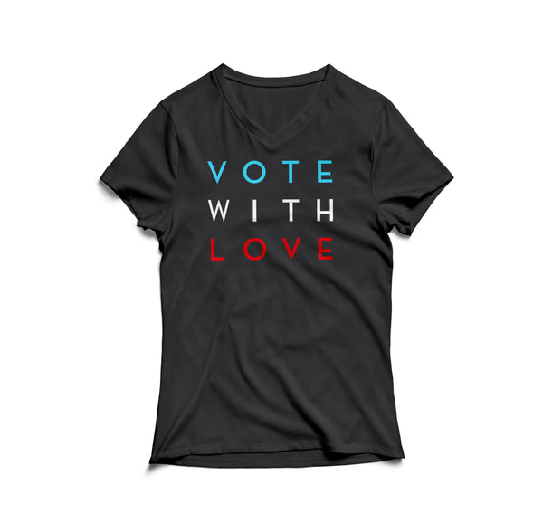 Vote With Love "Classic" Women's V-Neck